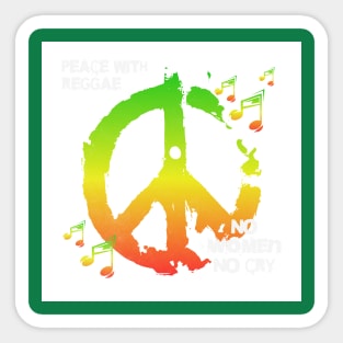 Reggae Peace - Jamaica Life Sticker